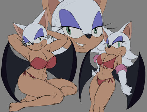 Rouge sketch and flat colors